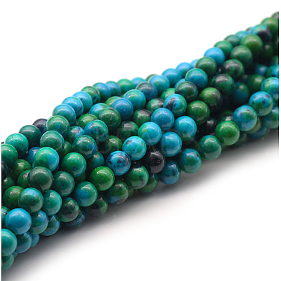 Synthetic Chrysocolla Beads Strands G-F647-02-A-01-1