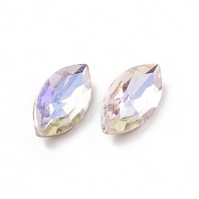 Glass Rhinestone Cabochons GGLA-P002-03A-08-1