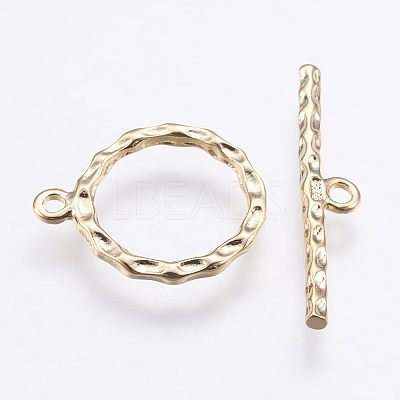 Brass Toggle Clasps LS-KK-G333-16G-NF-1