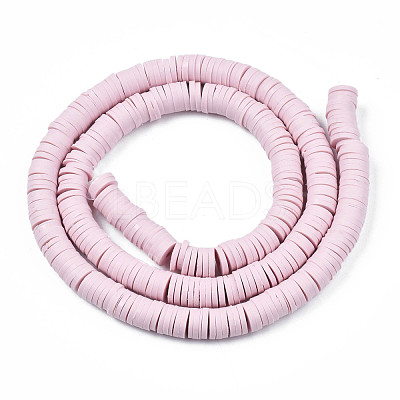 Handmade Polymer Clay Beads Strands CLAY-R089-6mm-049-1