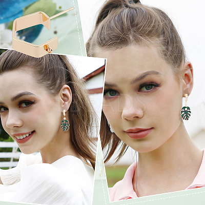 20Pcs Brass Stud Earring Findings KK-BBC0004-33-1