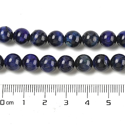 Grade AB Natural Tiger Eye Beads Strands G-B133-A02-8MM-01-1