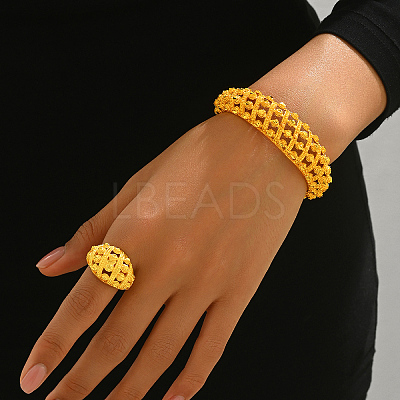 Vintage Luxurious Zinc Alloy Middle Eastern Style Jewelry Set for Women YU2204-1