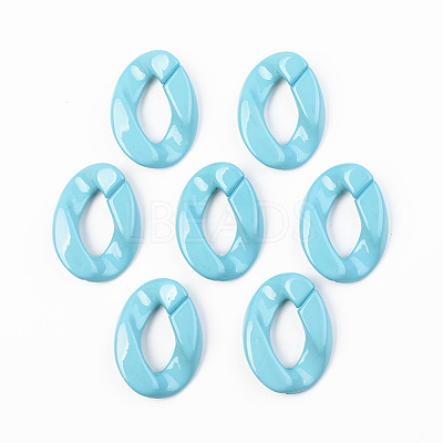 Opaque Acrylic Linking Rings OACR-T024-01-G08-1