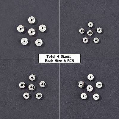 304 Stainless Steel Beads Rhinestone Settings STAS-UN0008-49P-1