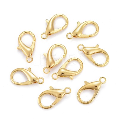 Zinc Alloy Lobster Claw Clasps X-E107-G-1