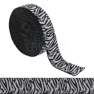 10 Yards Nylon Tiger Skin Jacquard Elastic Wide Band OCOR-HS0001-01A-1