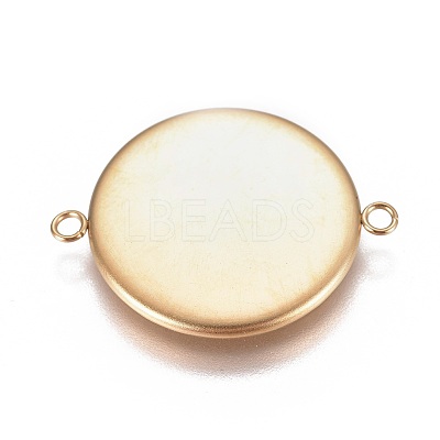 Ion Plating(IP) 304 Stainless Steel Cabochon Connector Settings X-STAS-G127-14-20mm-G-1