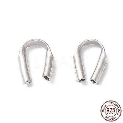 Rhodium Plated 925 Sterling Silver Wire Guardians STER-P050-01P-1