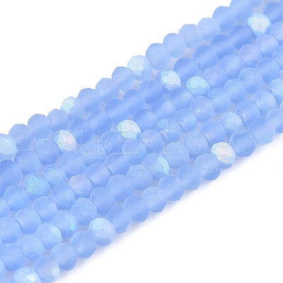 Transparent Glass Beads Strands LS-EGLA-A044-T1mm-MB14-1