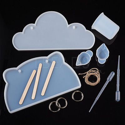 DIY Silicone Hangtag Molds Kits DIY-TA0008-41-1