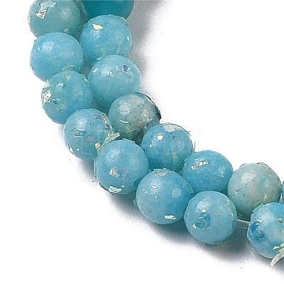 Assembled Natural Dolomite and Synthetic Opal Beads Strands G-Q017-G06-01A-1-1