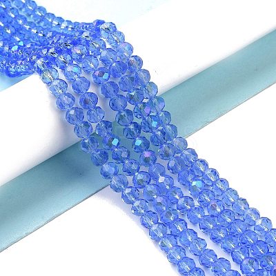 Electroplate Glass Beads Strands X1-EGLA-A034-T4mm-L04-1