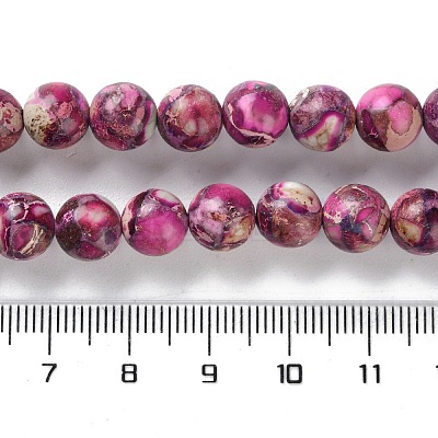 Dyed Natural Regalite/Imperial Jasper/Sea Sediment Jasper Beads Strands G-B124-C01-06-1