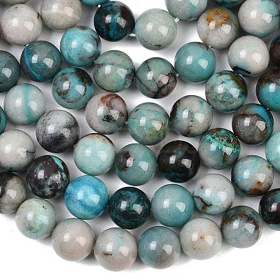 Natural Chrysocolla Beads Strands G-K405-B01-12mm-1