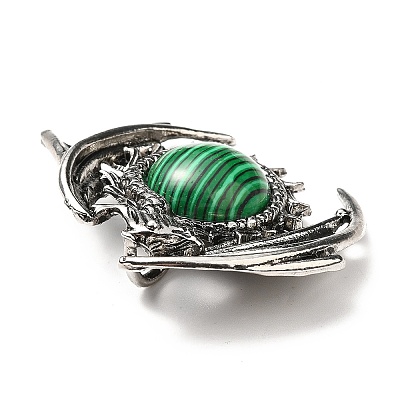 Synthetic Malachite Pendants G-B033-05AS-17-1