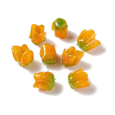 Tulip Opaque Acrylic Beads SACR-G022-01B-1