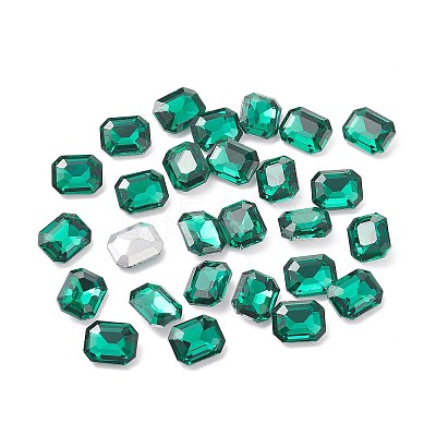 Pointed Back Glass Rhinestone Cabochons RGLA-T079-8x10mm-15-1