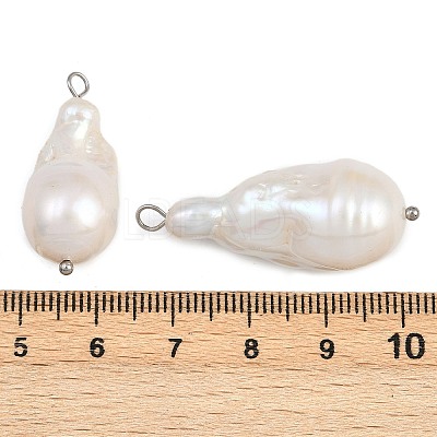Natural Freshwater Pearl Keshi Pearl Pendants STAS-D378-05P-1