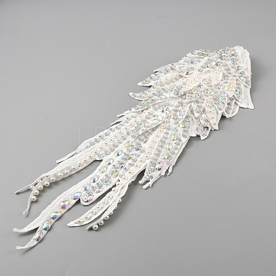 Hand Sewing Multi-Layer Flower Costume Shoulder Appliques PATC-WH0009-07A-1
