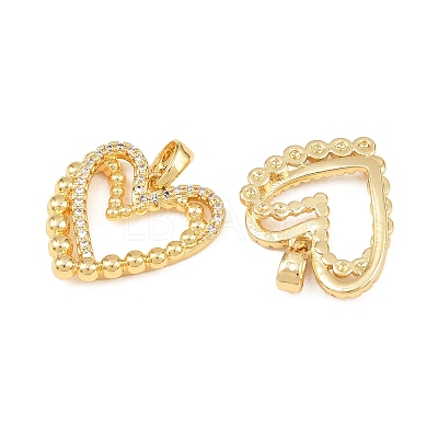 Brass Micro Pave Cubic Zirconia Pendants KK-I475-05G-05-1