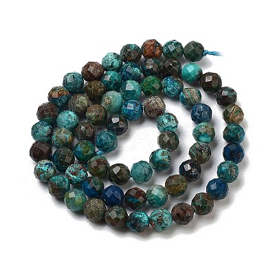 Natural Chrysocolla Beads Strands G-G927-15C-1