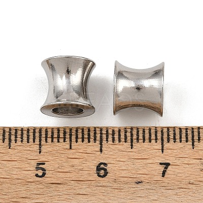 Tarnish Resistant 304 Stainless Steel European Beads STAS-E039-1-1
