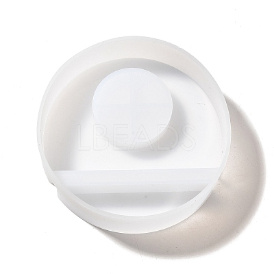 Flat Round DIY Candle Silicone Molds DIY-A056-01C-1