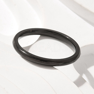 Ion Plating(IP) 304 Stainless Steel Plain Band Rings STAS-I160-E03-EB-1