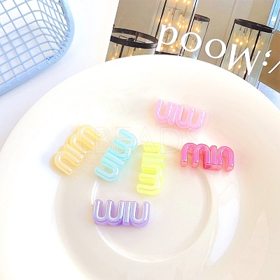 Opaque Acrylic Beads OACR-H038-05-1
