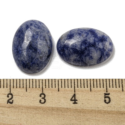 Natural Blue Spot Jasper Cabochons G-C115-01A-36-1