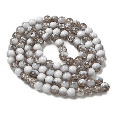 Crackle Glass Beads Strands GLAA-U001-8mm-06-1