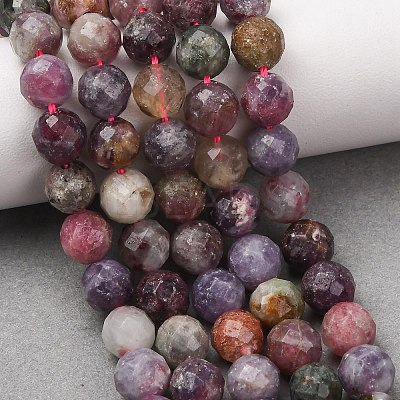 Natural Plum Blossom Tourmaline Beads Strands G-D110-A01-01-1