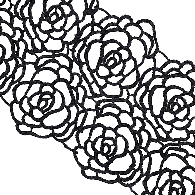 Polyester Lace Trim OCOR-WH0111-142A-1