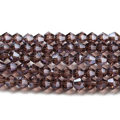 Transparent Electroplate Glass Beads Strands EGLA-A039-T2mm-A05-1