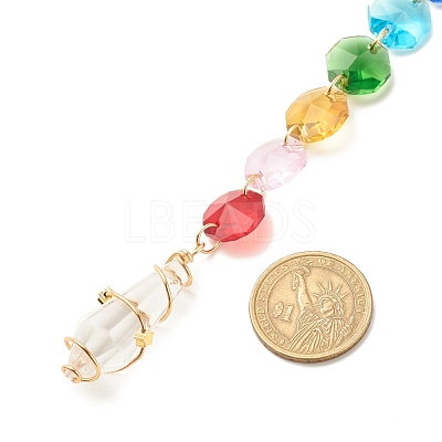 Sun Catcher Pendant Decorations HJEW-JM00670-1