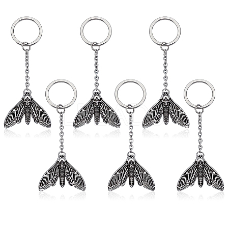 6Pcs Alloy Pendants KEYC-CA00014-1