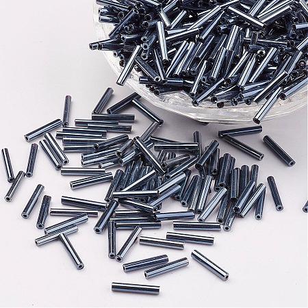 Glass Bugle Beads SEED-E001-12mm-129#-1