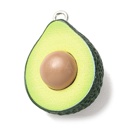 Fruit Opaque Resin Imitation Food Pendants RE-CBA18E8-01P-02-1