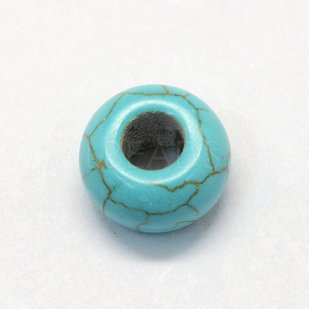 Synthetic Turquoise European Beads TURQ-S283-34A-1