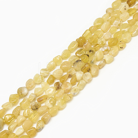 Natural Yellow Opal Beads Strands G-S301-09-1