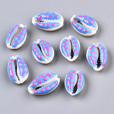 Natural Cowrie Shell Beads SHEL-Q312-006F-1