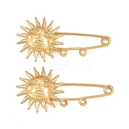 Sun 304 Stainless Steel Safety Pins Brooch Findings SA-CBA098D-13B-G-1