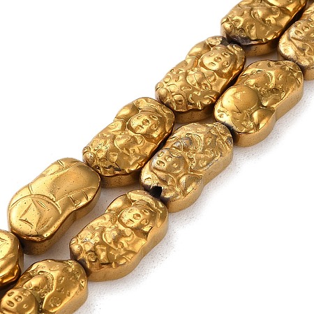 Electroplated Synthetic Non-magnetic Hematite Beads Strands G-F767-03B-1
