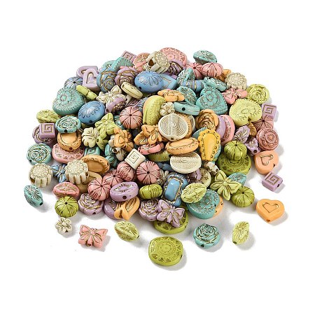 Opaque Acrylic Beads X1-MACR-L005-04B-1