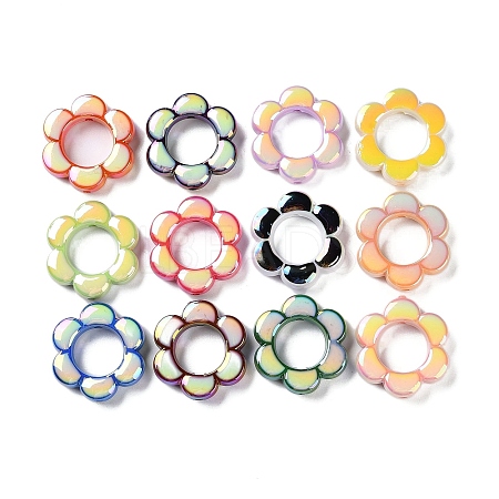 Opaque Acrylic with Enamel Beads X-MACR-D029-02-1