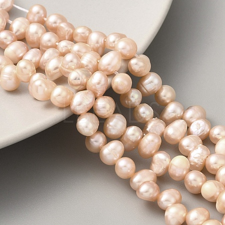 Natural Cultured Freshwater Pearl Beads Strands PEAR-A006-25A-1