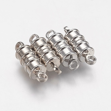 Brass Magnetic Clasps with Loops X-MC026-NF-1