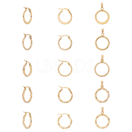 304 Stainless Steel Jewelry Sets SJEW-UN0001-06G-1