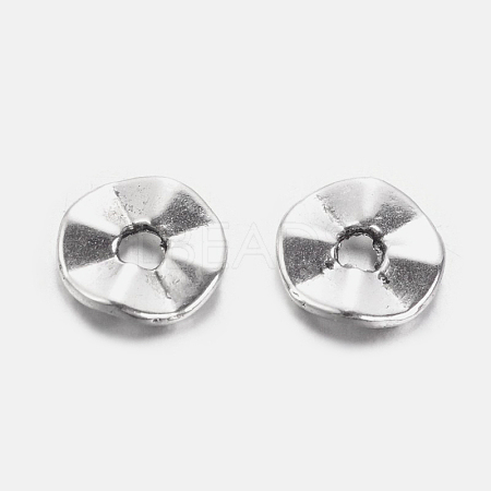Tibetan Style Wavy Spacer Beads X-TIBEB-A101871-AS-FF-1